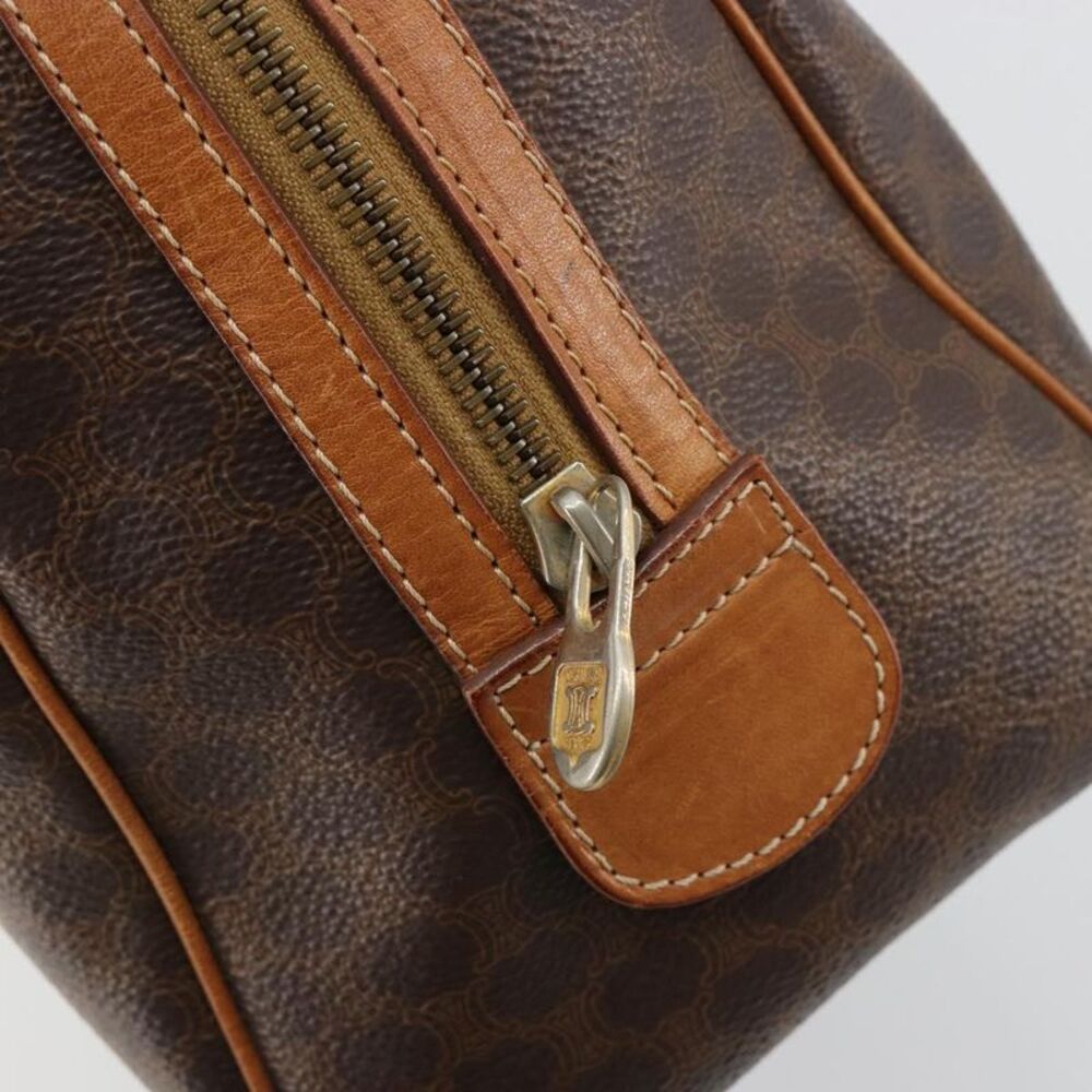 Celine Vintage Triomphe Handbag Canvas Brown Canvas Handbag - Picture 12 of 16
